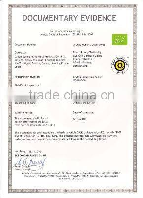 Organic Certificate