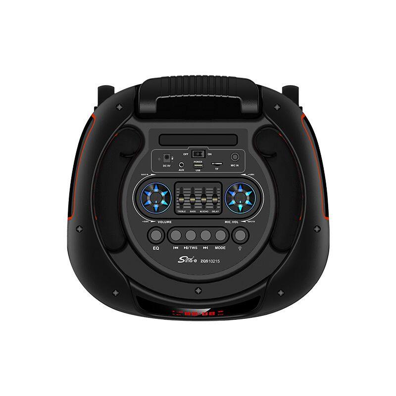 ZQS10215 super power 60W wireless 10-inch*2 deep bass OEM party speaker with colorful lights