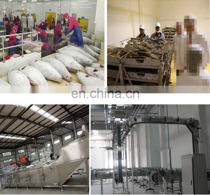 Manufacturer Shanghai Factory automatic TUNA CHUNKS CANNING MACHINE canned fish in oil production line processing plant