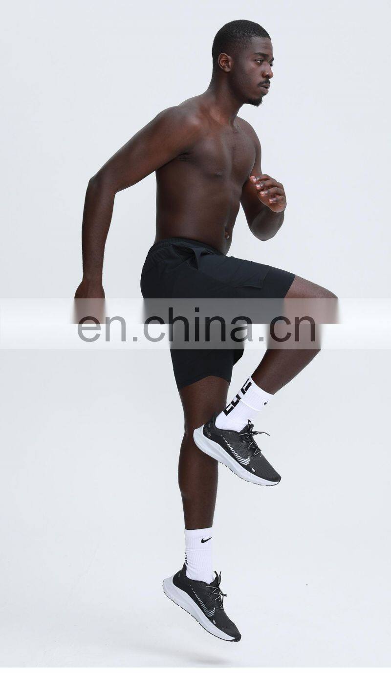 2 In 1 Custom Summer Fitness Workout Shorts Training Sports Gym Jogger Shorts For Men