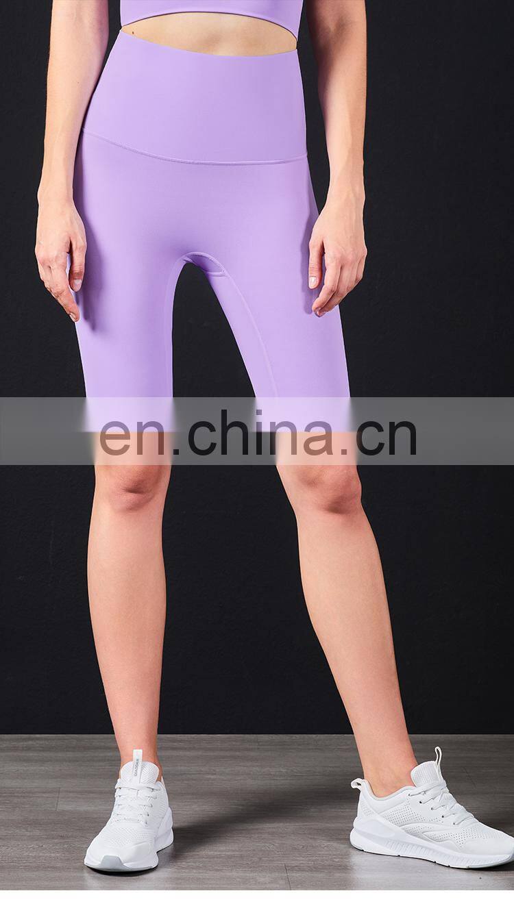 Wholesale Tummy Control Yoga Short Workout Running Athletic High Waist Sport Leggings for Women