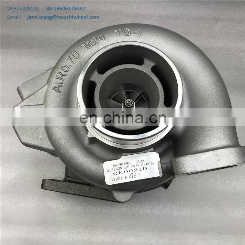 GT2263KLNV turbo 17201-E0743 783801-0037 engine N04C S05C EURO 4 17201-E0770 859176-5001