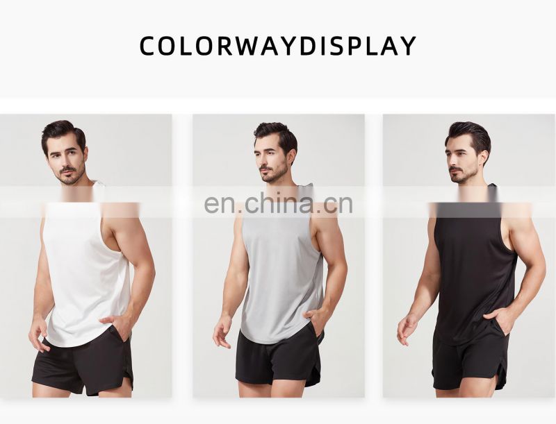 New Hooded Sports Vest Quick-Drying Basketball Shirt Outdoor Loose Casual Men's Tank Tops