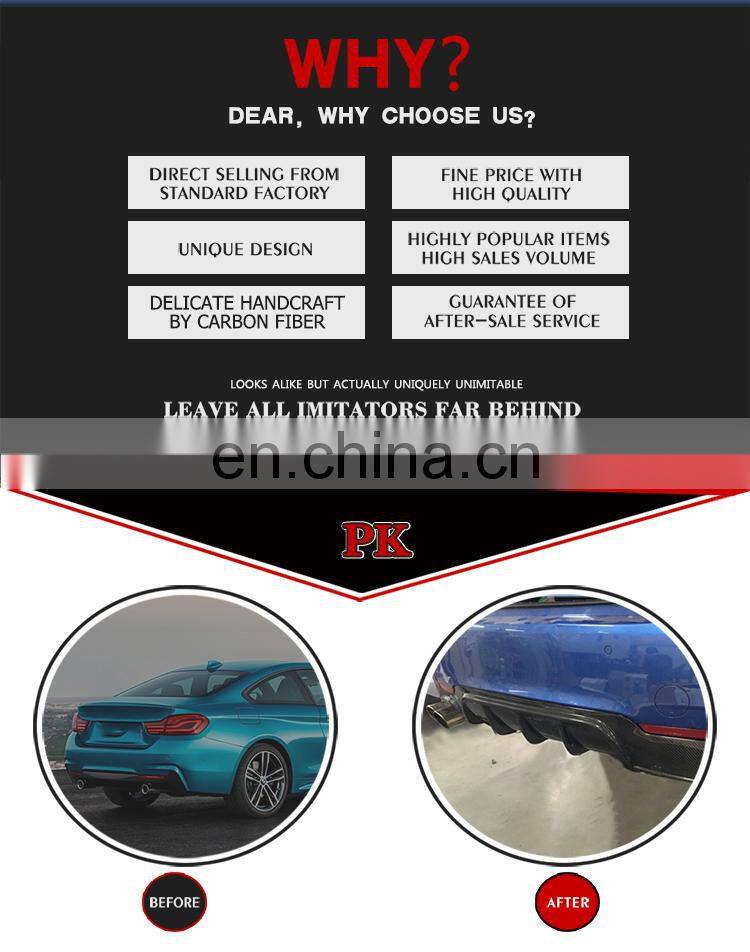Carbon Fiber 430i Rear Diffuser for BMW F32 F33 F36 435i 440i M Sport ...