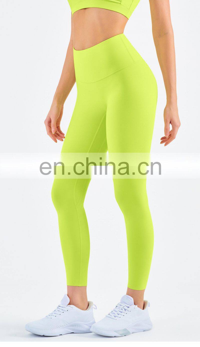 High Waist Leggings Workout Gym Soft Stretchy Yoga Pants Without T Line
