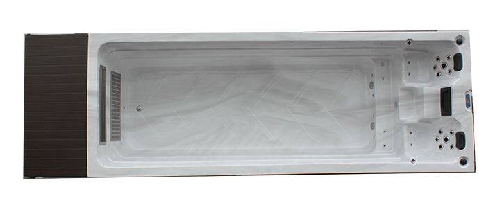 JOYSPA JY8801 China Factory Luxury Rectangle Acrylic Freestanding Spa Massage Endless Swimming Pool