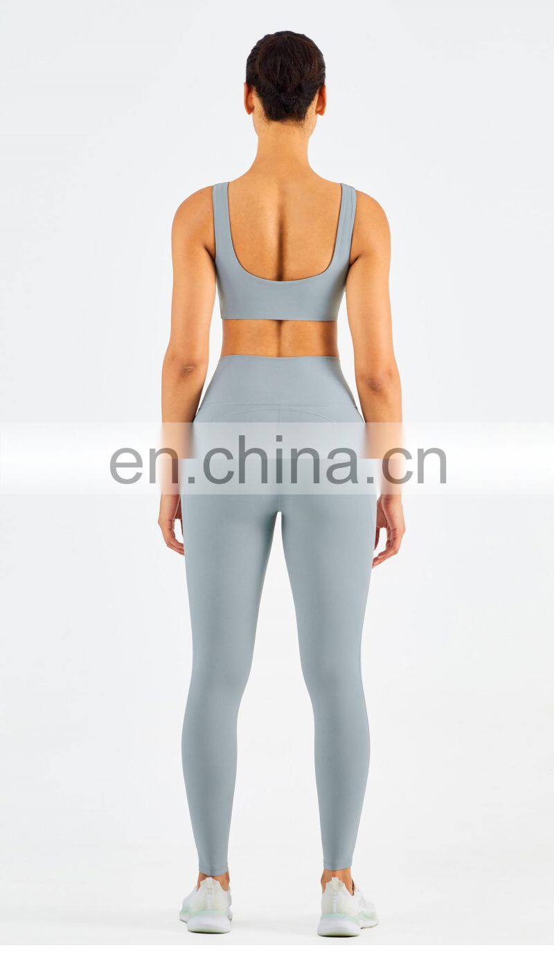 Gym Activewear Sexy Sports Bra Crop Top Outfits Women Gym Fitness Sets Tights Leggings