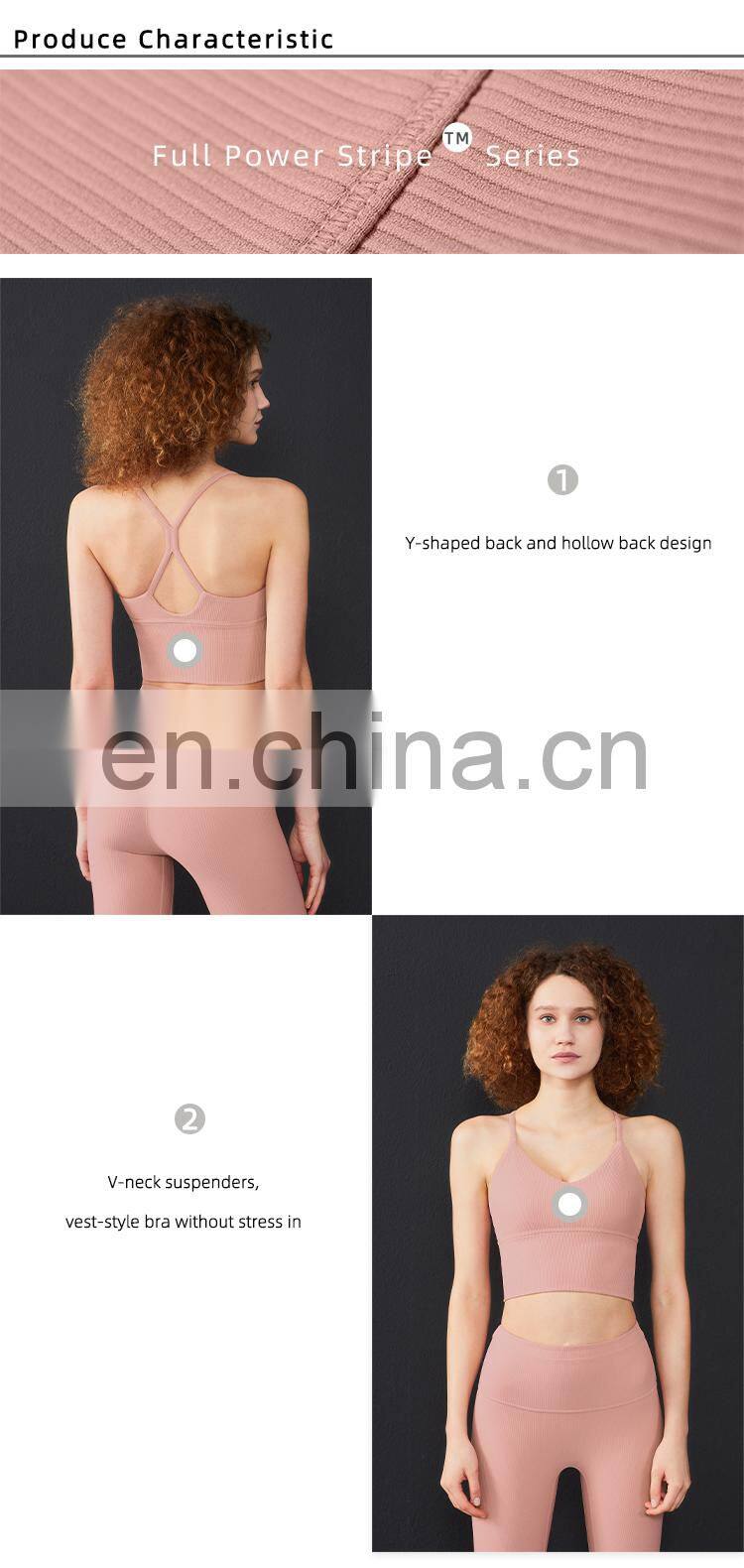 Hollow Out Sports Bra for Women Sexy Training Top for Yoga Suit Workout Fitness Wear