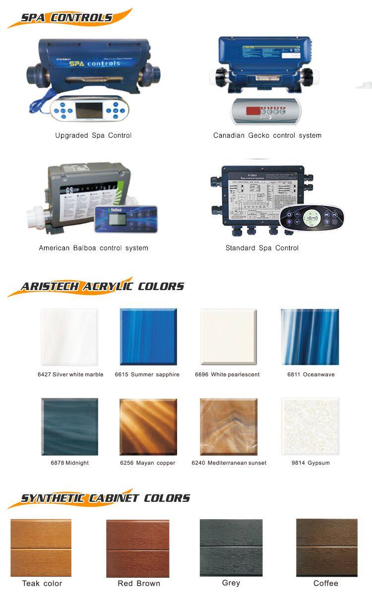 Outdoor 6 Meter Dual Zone Balboa Hot Tub Pool Endless Swim Spa