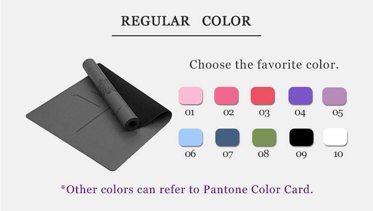rubber yoga mat colore