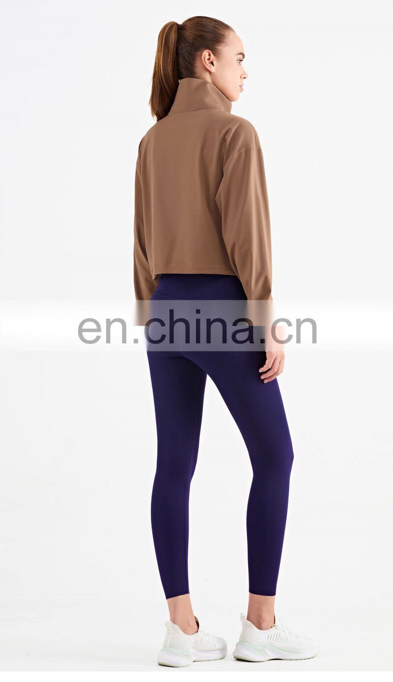 Autumn New High Standard Zipper Yoga Top Outdoor 240g Gym Jacket Casual Fitness Sports Suit