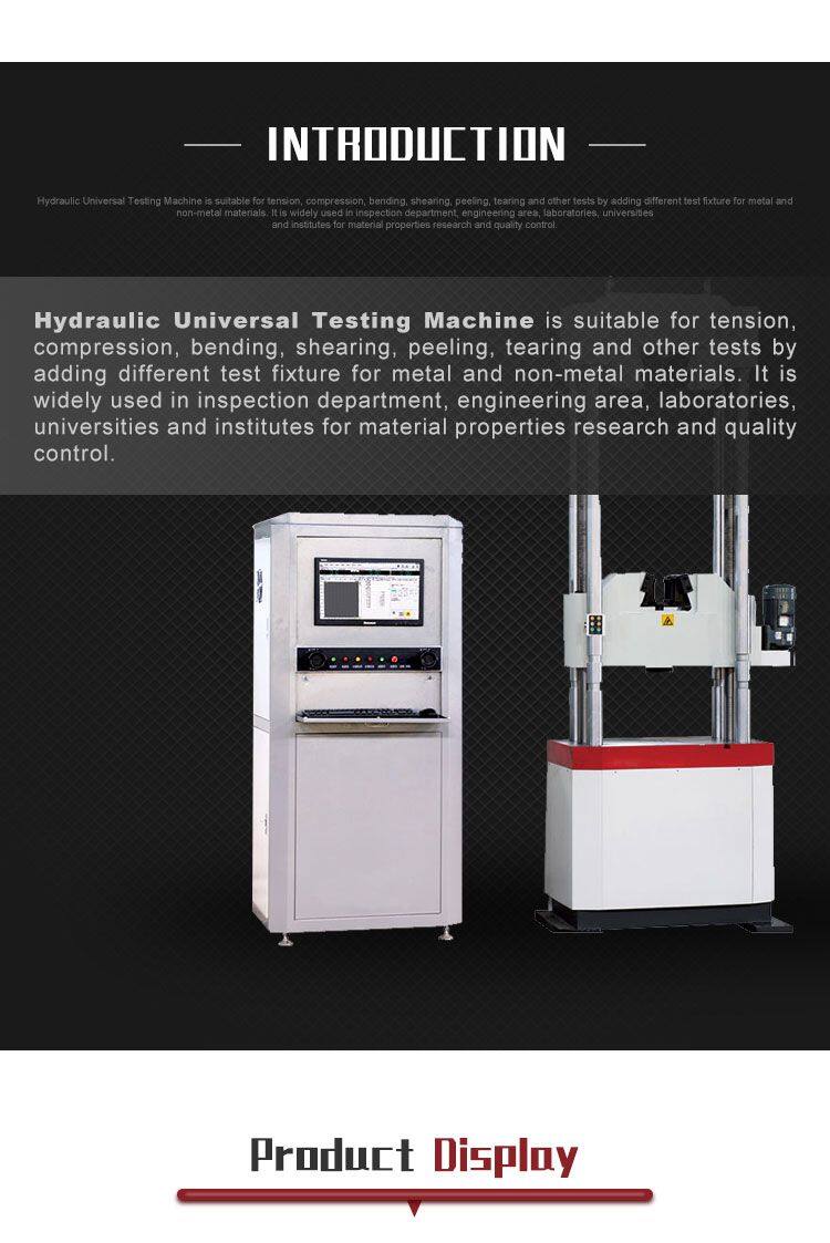 HST WAW-600G 60Ton 600KN Computer Display Steel Strand Wire Tensile Strength Hydraulic Testing Machine