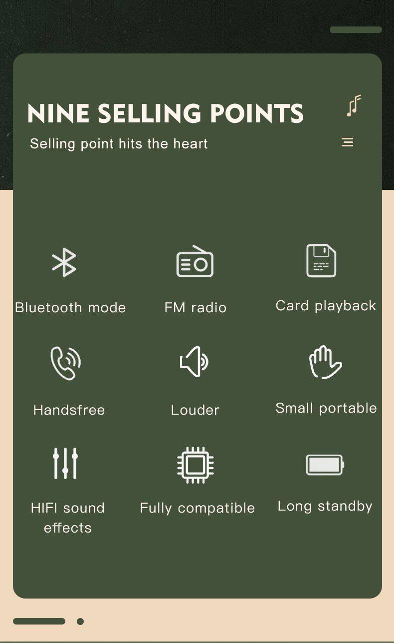 BS32D Wireless Bluetooth speaker Audio FM TF Card Outdoor Portable Mini Music BT Speaker Mini Speakers Bluetooth