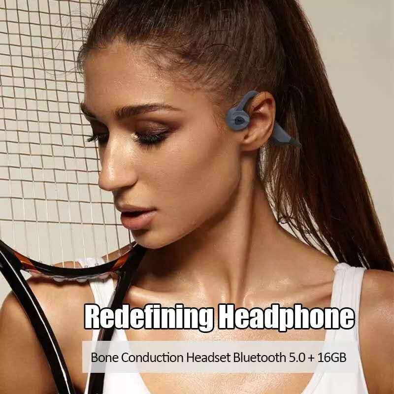 New Swim Bone Conduction Headphones Bluetooth Wireless Earphone 16GB MP3 Music Player Waterproof Earbuds Fitness Sport Headset