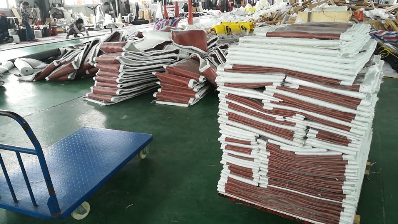 Long term cooperation with African clients about multiple layers fiberglass with rubber coating