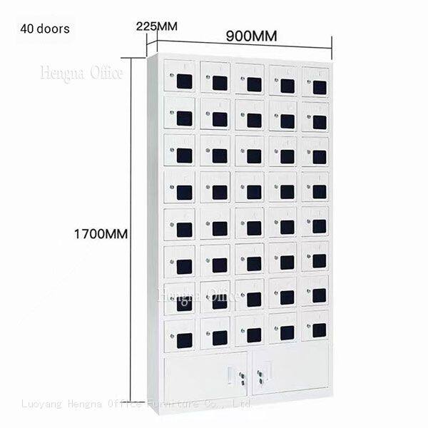 40-door steel mobile phone charging locker for public spaces