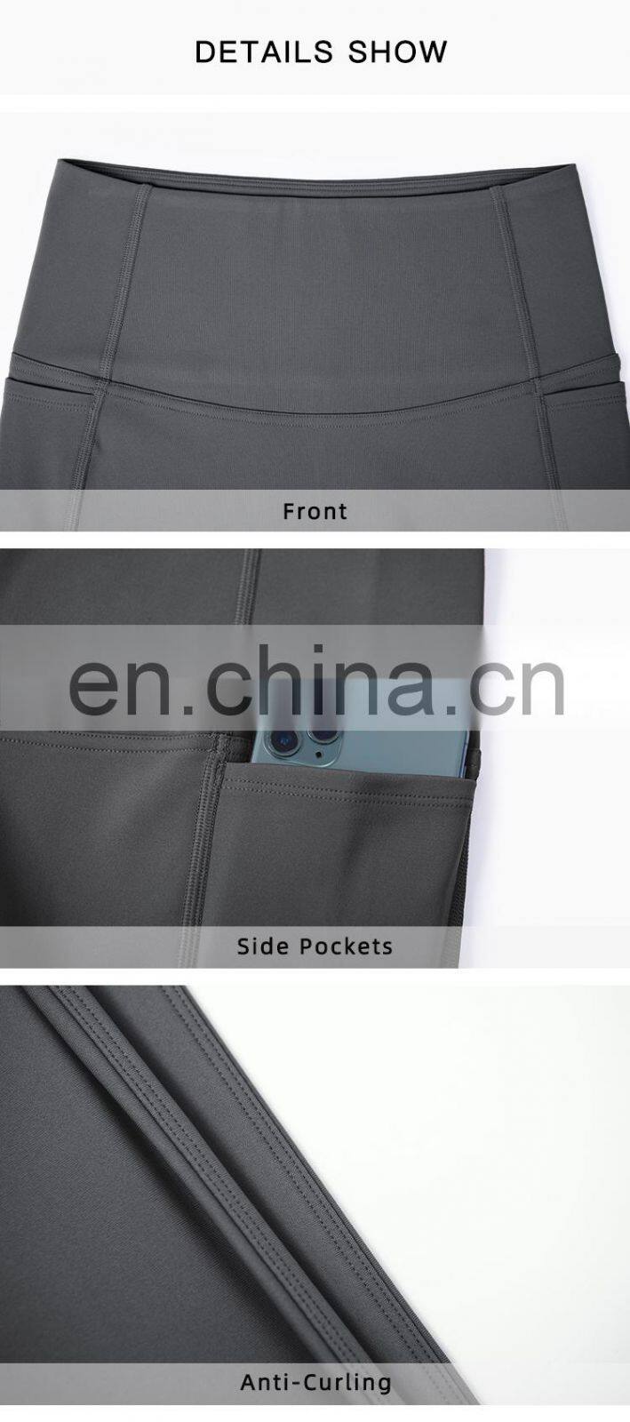 Custom Winter Fleece High Waist Yoga Leggings Tummy Control Gym Fitness Sports Pants