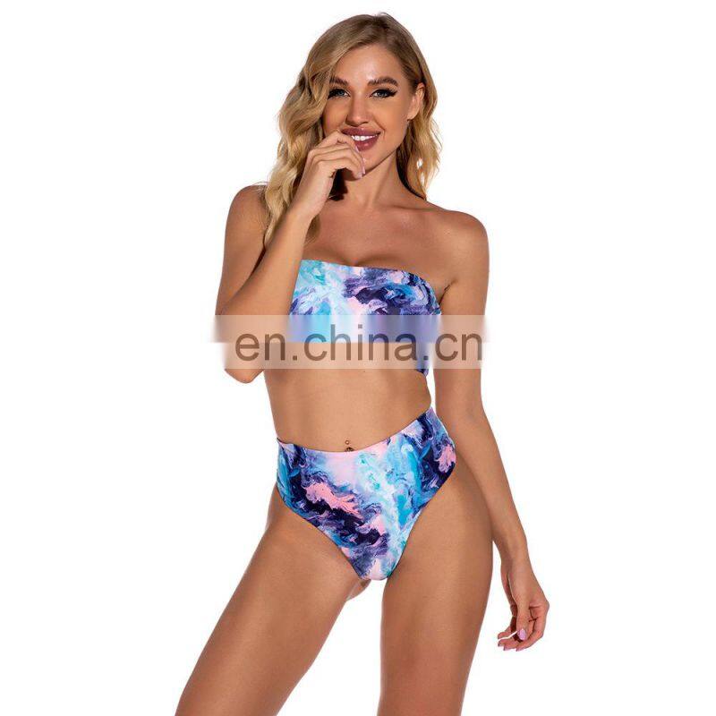Fashion Sexy Women Beachwear Two Pieces Women Good Quality Swimwear High Waist Bikini