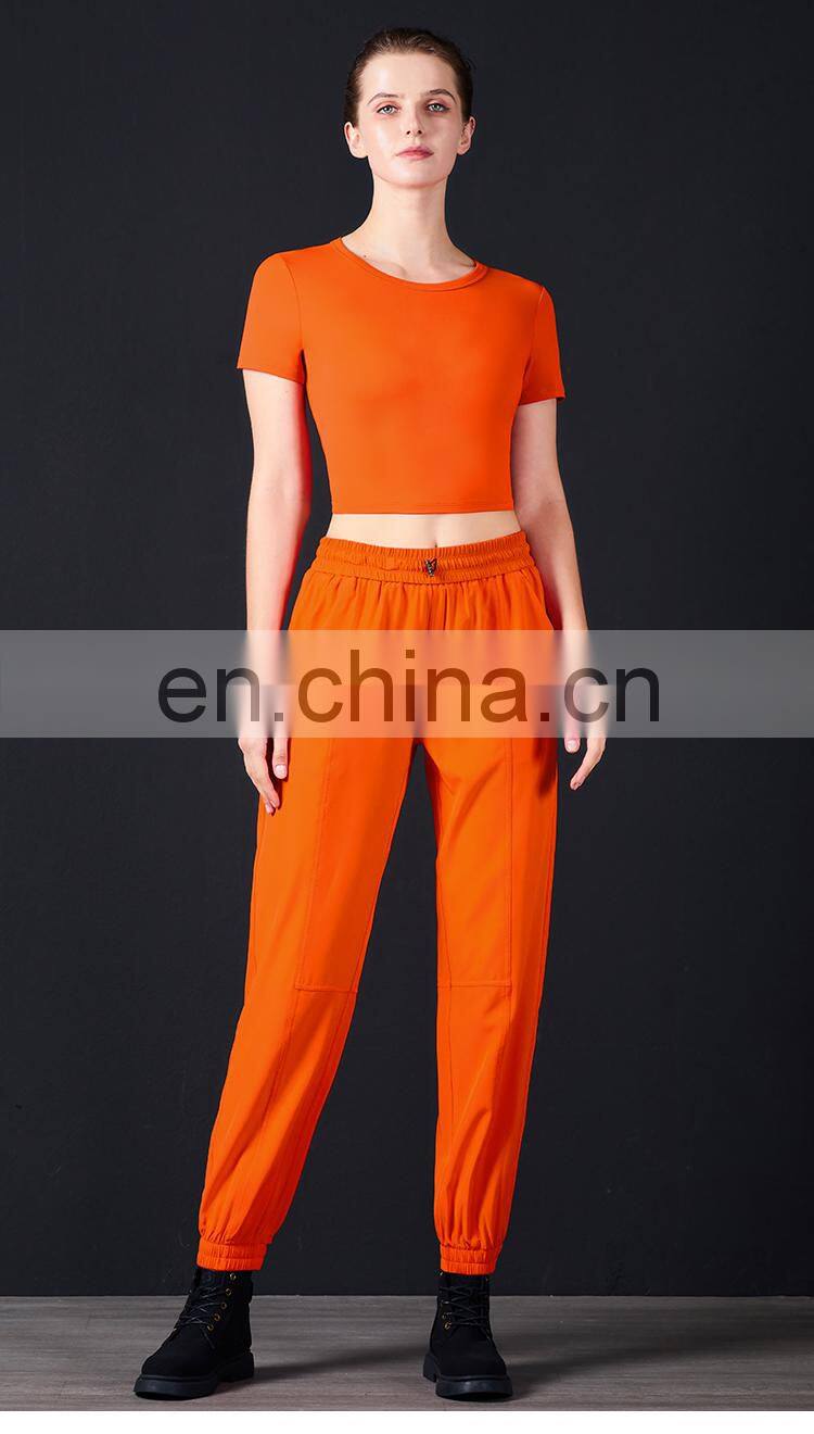 Hot Sale Gym Wear Women T Shirts Oem Slim Fit Short Compression Workout Athletic Shirt Tops