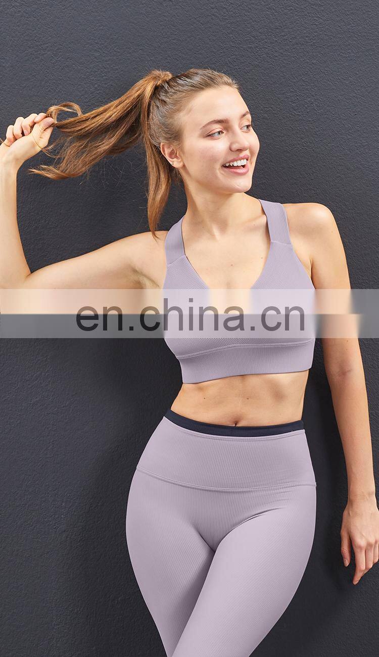 High Quality Custom Private Logo High Impact Sports Bra Breathable Cross Back Yoga Sports Bra