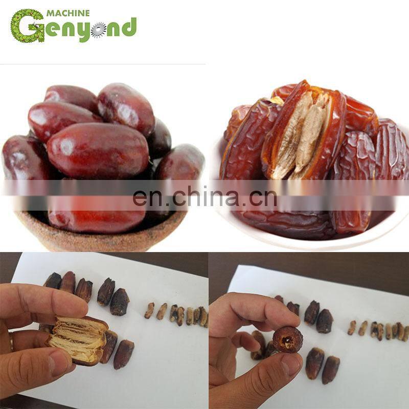 Small electric jujube seed removing machine with side half cutting for putting walnuts