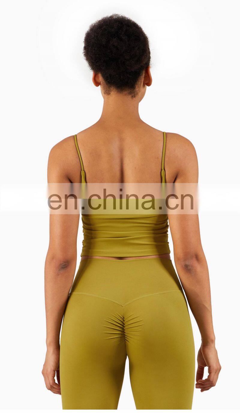 High Quality Sports Bra Skin-Friendly Workout Thin Strap Yoga Custom Tank Top Women