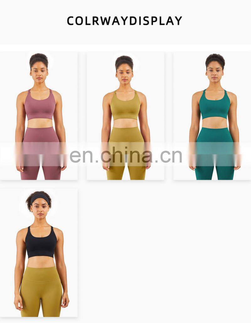 Tiktok Y Shaped Back Sports Bra Plus Size Adjustable Gym Fitness Yoga Top