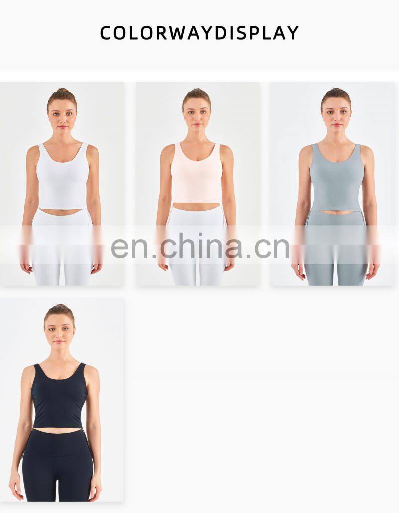 Wholesale Drawstring Sports Bra With Side Ruched Design Yoga Crop Top Fitness Women