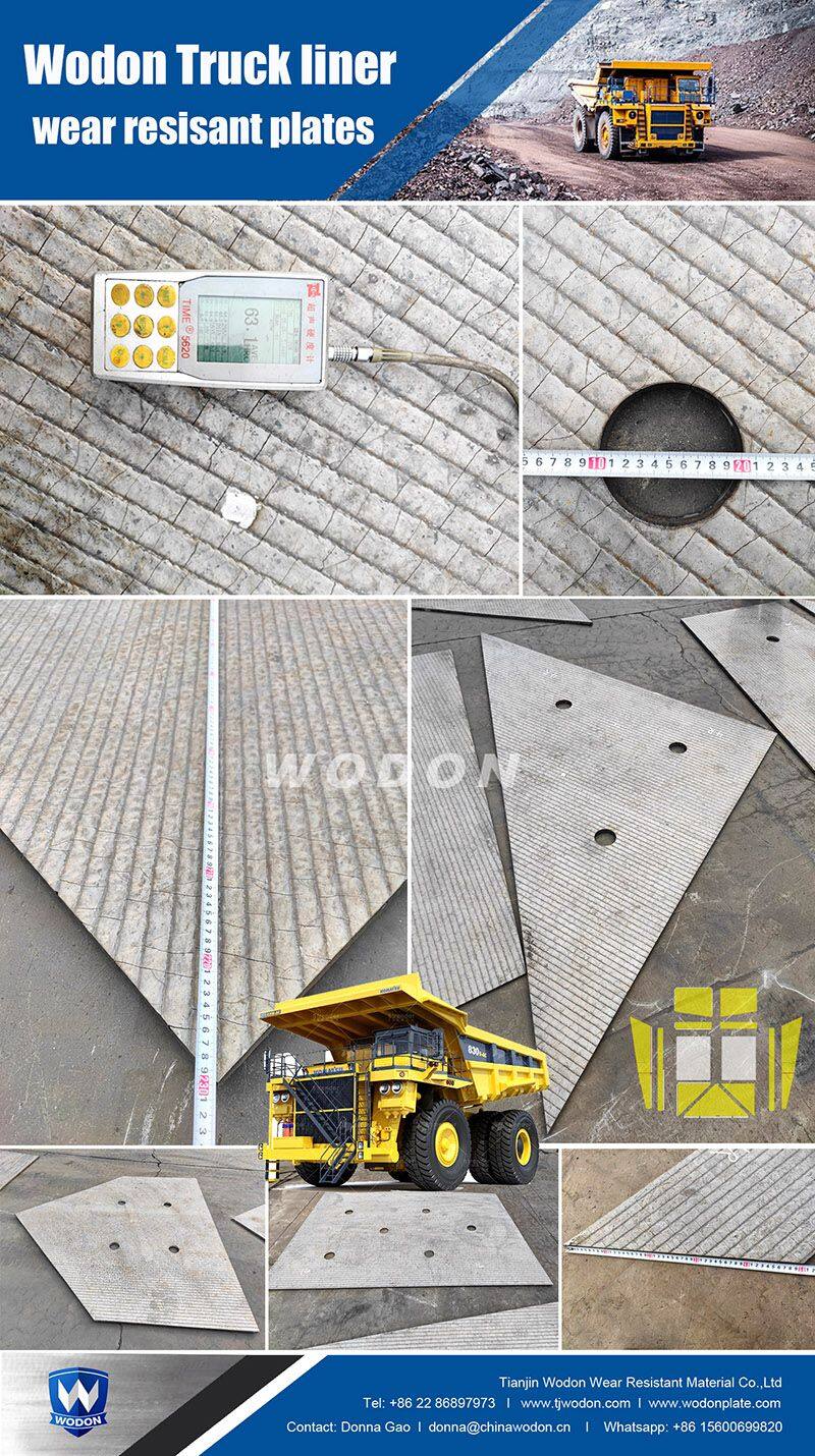 High abrasion performance chrome carbide hard overlay steel plate