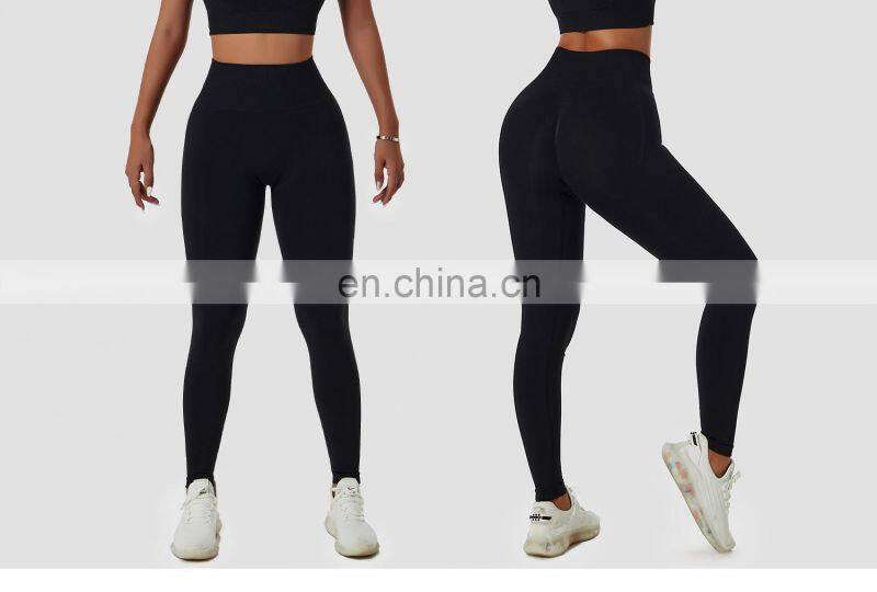 Women Seamless Scrunch Butt Yoga Leggings Oem High Waisted Booty Gym Sports Pants