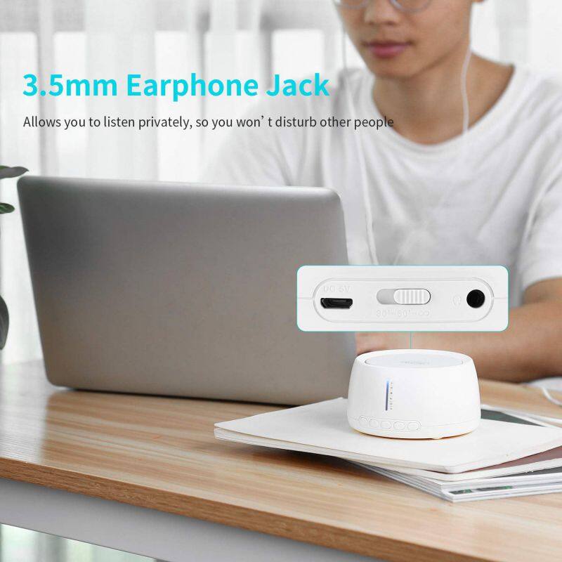 oem wooden mini White Noise SpeakerStarlight projector bluetooth White Sound Machine Timed Baby Sleeping Monitors Baby speaker