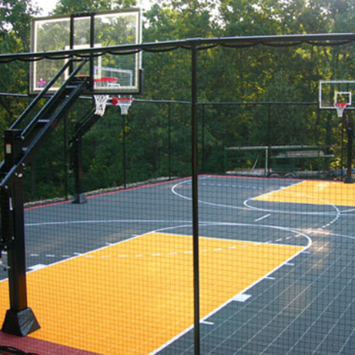 diy basketball court fence (1)