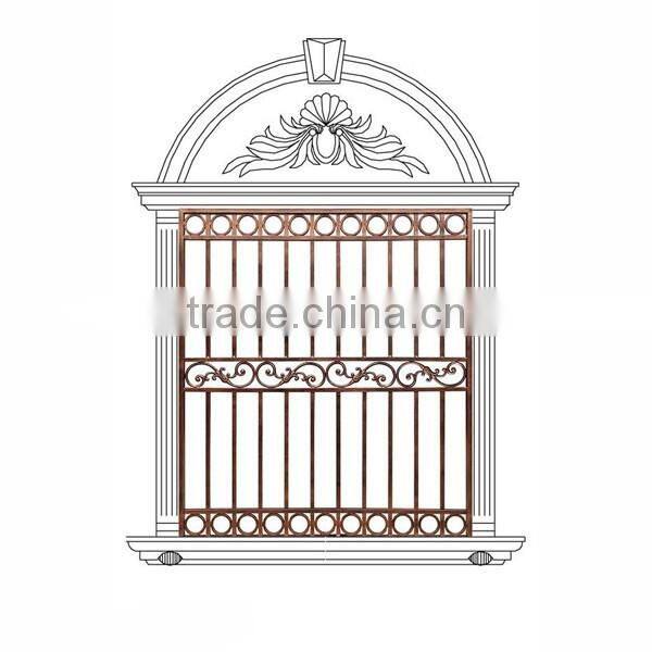家具 Iron Window 2025 New Design Classic Wrought Iron Window Security Frame