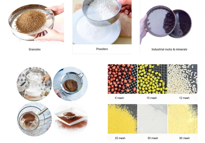 Sieve Fine Mesh, Stainless Steel Round Sifter for Baking, Flour Sieve