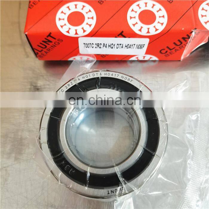 Japan imported size 35*62*14mm Angular Contact Bearing 7007C 2RZ P4 HQ1 DTA H0417 N06F Double Sealed bearing 7007C