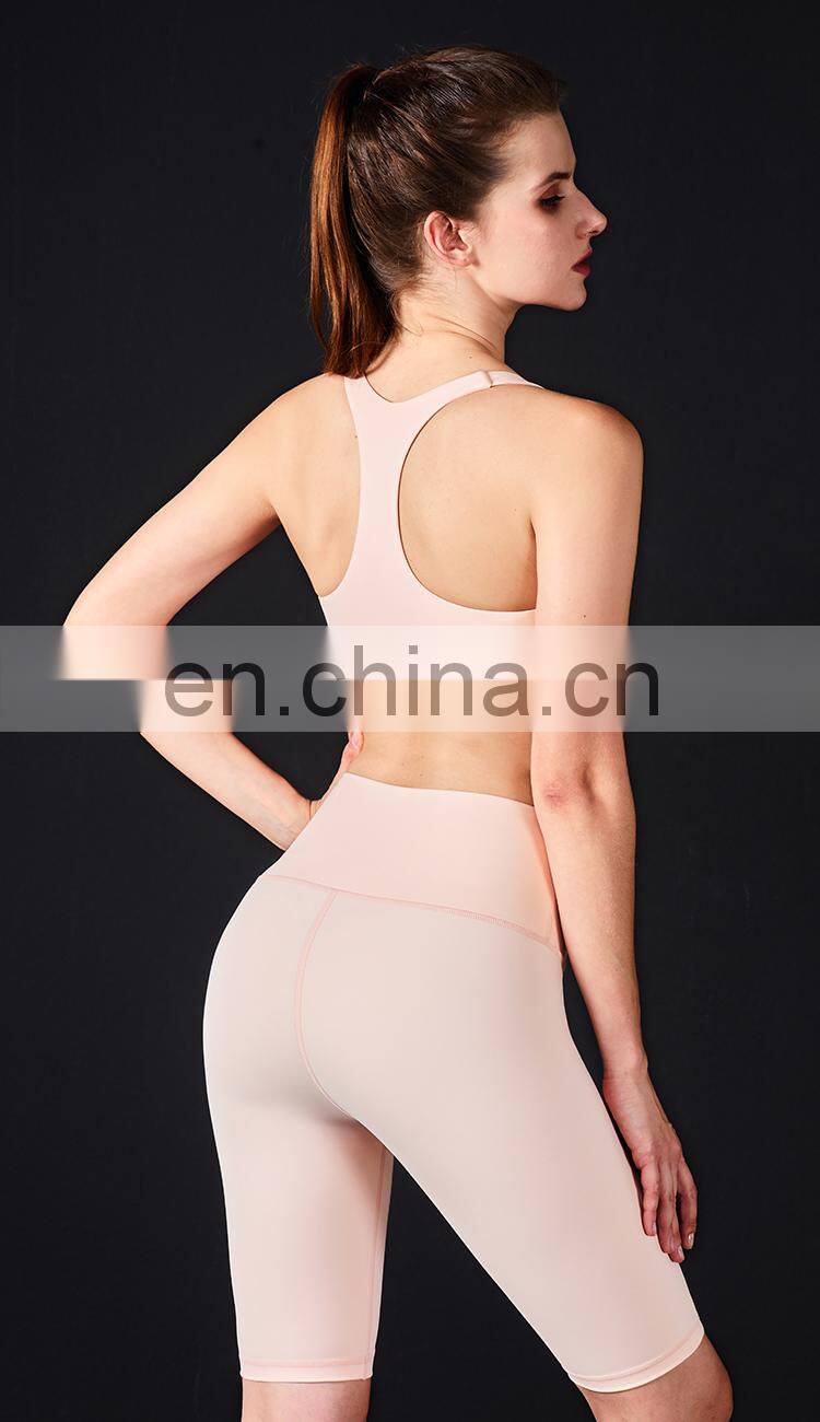 New Customized Front Zipper Shockproof Sports Bras Workout Fitness Yoga Tops