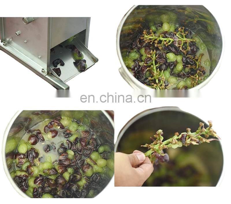 Industrial Grape Crushing Equipment Grape Stemming Crushing Stalk Removing unit Grape Stem Separator separation machine