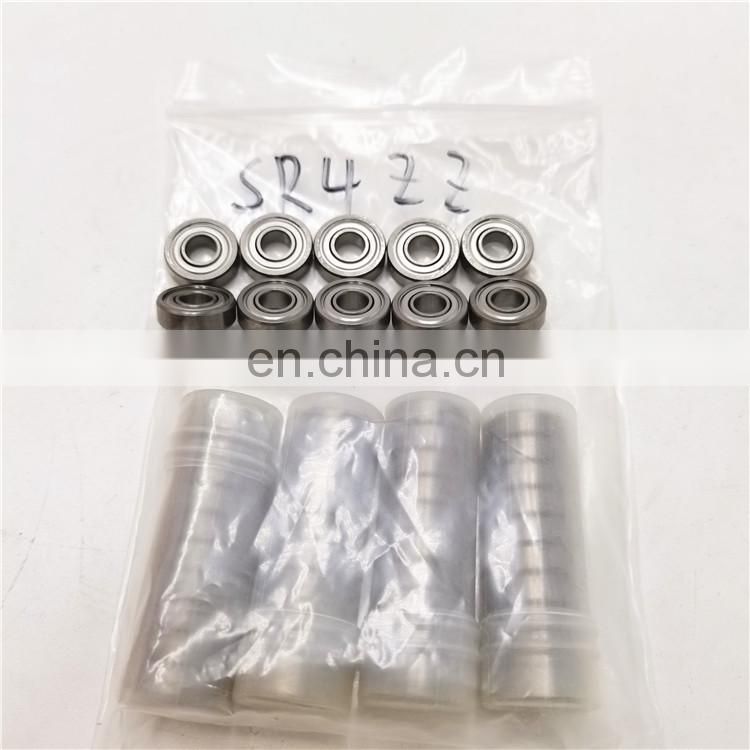 Hot sales SR4ZZ size 1/4 x 5/8 x 0.196 inch Ceramic Stainless Steel Deep Ball Bearing SR4ZZ used Miniature and Instrument Series