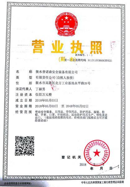 Hengshui Punuosen Safety Equipment Co.,Ltd. company overview - view 1