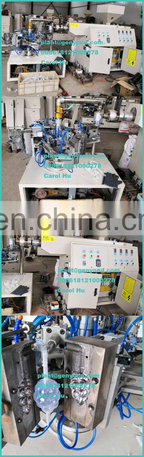 4800pcs/h 8 station ice pop extrusion hdpe tube blow molding machine