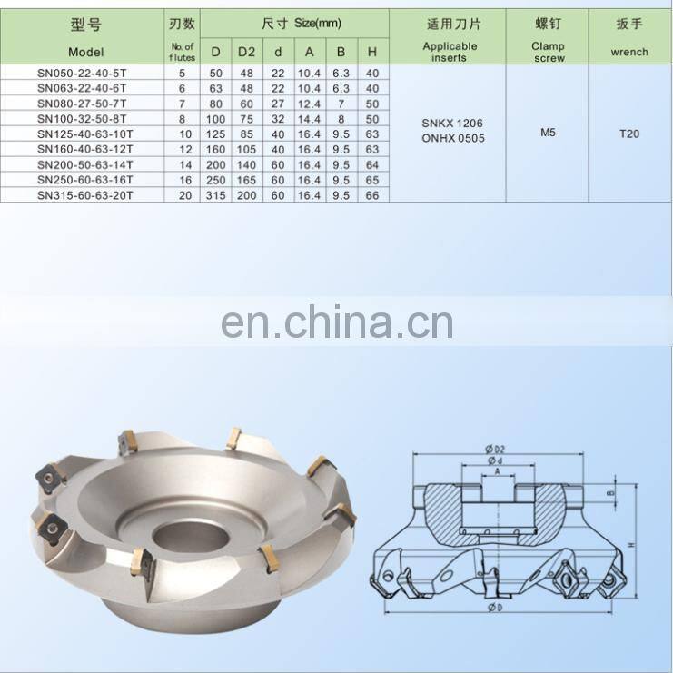wholesale CNC milling cutter head for CNC machining center