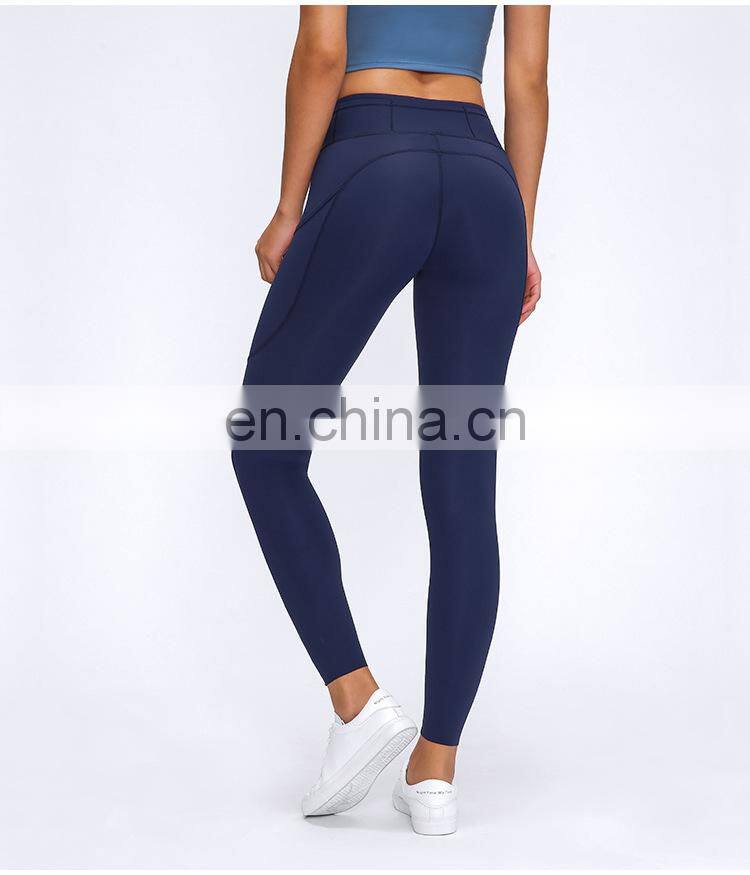 Custom Wholesale Women Workout Fitness Clothing Yoga Pants Leggings For Women With Pockets