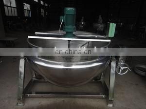 Industrial cooking pot with mixer