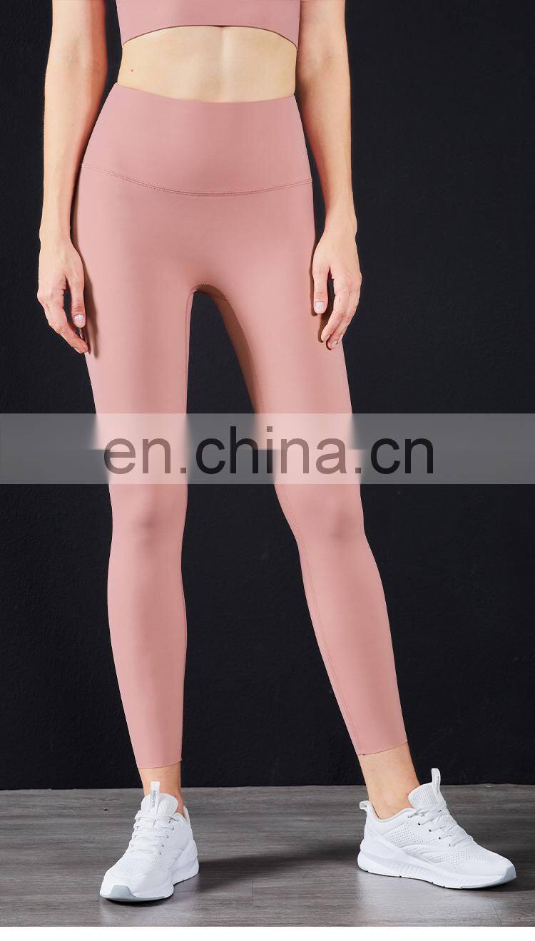 2022 Wholesale Anti Curling High Waist Yoga Pants No T Line Yoga Leggings ECO Friendly