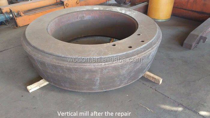 HB350 abrasion resistant hardfacing co2 welding wire for cement mill roller surface repair