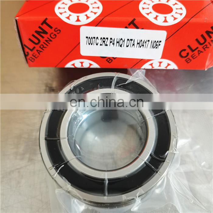Japan imported size 35*62*14mm Angular Contact Bearing 7007C 2RZ P4 HQ1 DTA H0417 N06F Double Sealed bearing 7007C