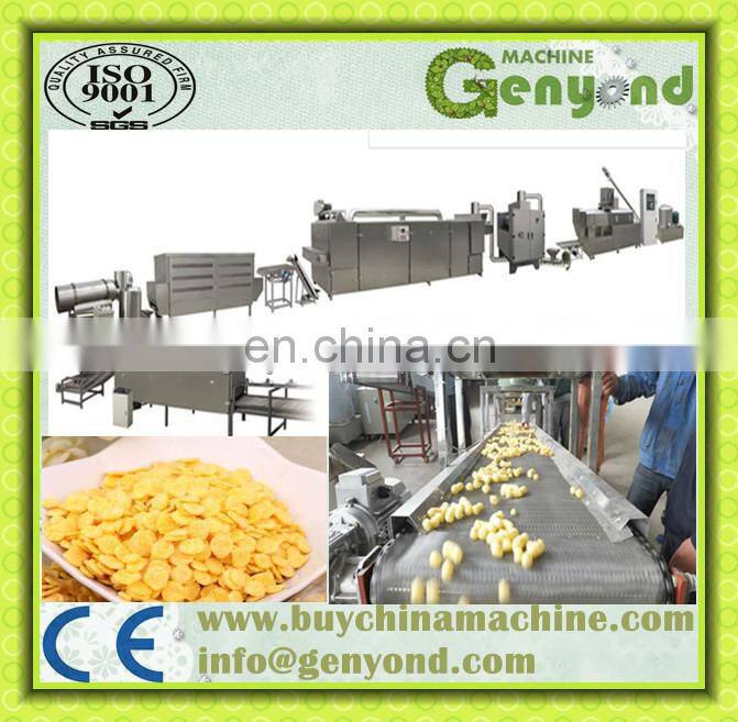 Hot sale corn flakes production lin/ corn chips making machine with big quality