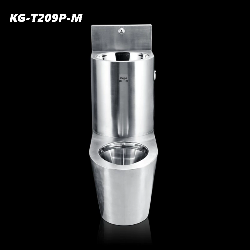 Stainless steel integrated toilet