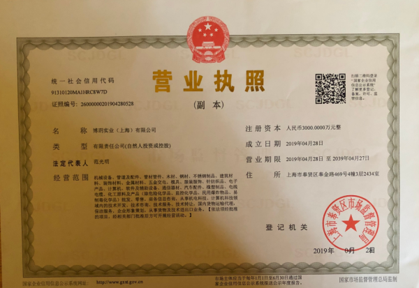 Boyue Industrial (Shanghai) Co., LTD company overview - view 1