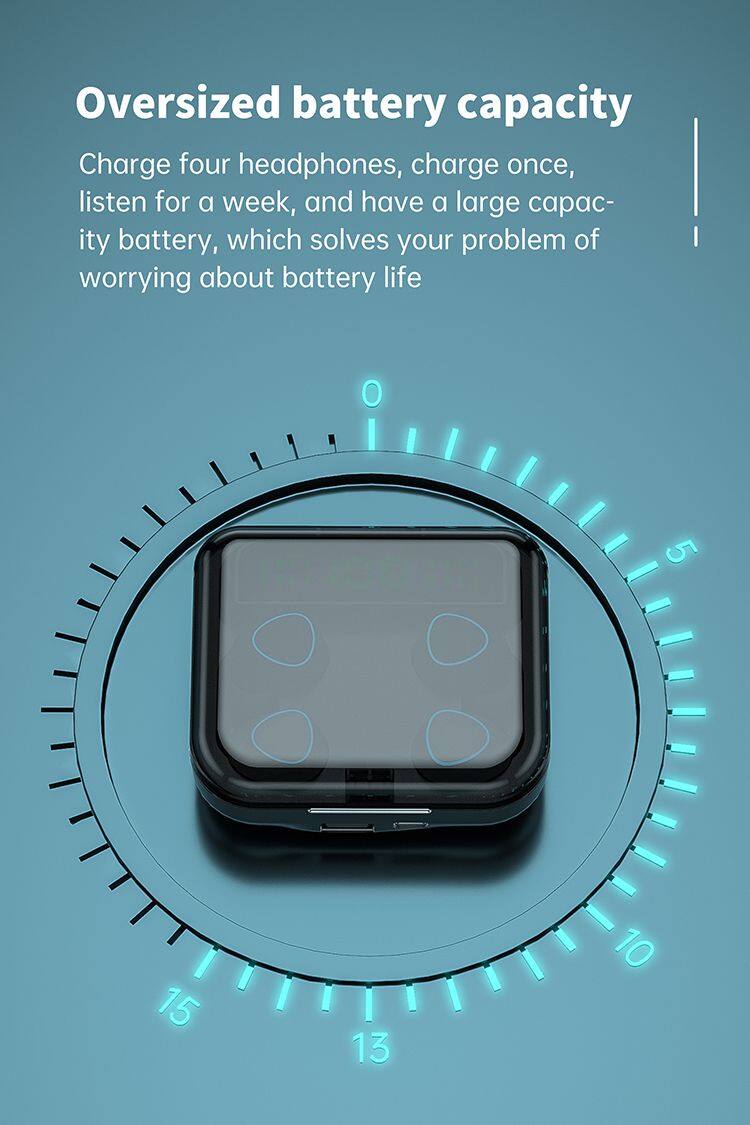 M22 TWS Bluetooth Earphones 2000mAh Charging Box Wireless 9D Stereo Sports Waterproof Earbuds Headset with Mic